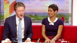 Charlie Stayt Walks Away From Naga Munchetty.