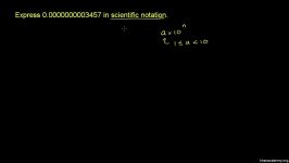 19 Scientific notation example 0.0000000003457