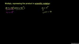 24 Multiplying in scientific notation example