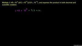 25 Multiplying three numbers in scientific notation