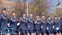 رژه خانمهای ارتشی در روسیه