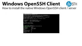 How to install the Microsoft Windows OpenSSH client and server