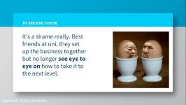 Business English Idioms  To see eye to eye