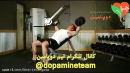 حرکت دمبل فلای نیمکت شیب دار چرخشی Incline Dumbbell Flyes With A Twist