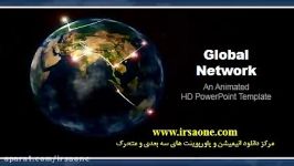 قالب پاورپوینت سه بعدی متحرک global network