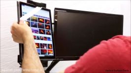 Vertical Surface Dock  Surface Pro VESA mount ergonomic workstation