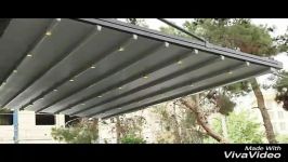 پوشش متحرک برزنتی سقف باز شونده برزنتی 02126207736 پوشش متحرک تراس