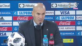 Zidane en rueda de prensa tras el título del Mundial de Clubes de 2017