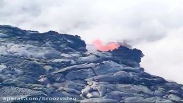 Lava Enters the Pacific Ocean in Hawaii