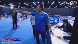 حق خوری آشکار بهداد سلیمی در مسابقات جهانی 2017 آمریکا