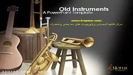 قالب پاورپوینت سه بعدی متحرک old instruments