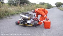 JET KART WITH AFTERBURNER ON THE ROAD