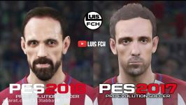 PES 2018 vs PES 2017  FACES COMPARISON  ATLÉTICO MADRID  FULL HD  LuisFCH
