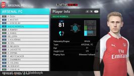 PES 2018  Arsenal Face