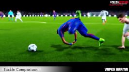 FIFA 18 vs PES 2018 Body Tackles Stadium Face Models Graphics Comparison