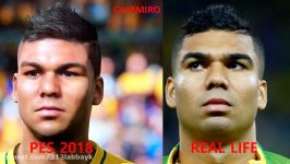 PES 2018 Face vs Real Life Face