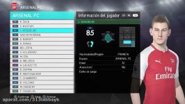 PES 2018 FACES ARSENAL FC