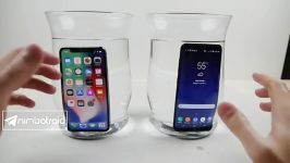 تست مقاومت سامسونگ Galaxy S8 در مقابل iPhone X، آزمایش مقاومت در برابر یخ زدگی ☃