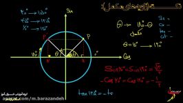 ریاضی دهم مثلثات نسبت مثلثاتی زاویه های مکمل