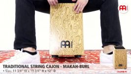 Traditional String Cajon  Makah Burl  CAJ3MB M