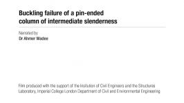 Buckling failure of a pin ended column of intermediate slenderness Materials Lab on line