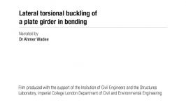 Lateral torsional buckling of a plate girder in bending Materials Lab on line