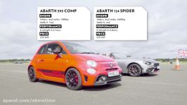 Abarth 595 Comp vs Abarth 125 Spider  Drag Races  Top Gear