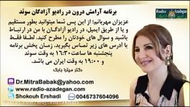 Dr. Mitra Babak Radio Azadegan ناسزاگویی همسر ضعف من