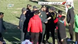 جنجال درگیری در بازی مس کرمان  ایرانجوان بوشهر