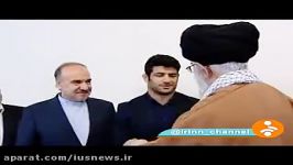 قدردانی رهبر انقلاب علیرضا کریمی، کشتی گیر تیم ملی