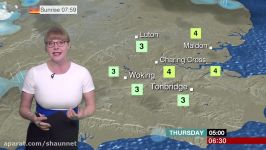 Kate Kinsella  BBC London Weather 13Dec2017 HD