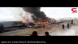 برخورد وحشتناک دو قطار مسافربری در سمنان