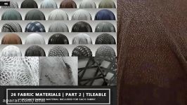 PREMIUM  26 FABRIC MATERIALS  PART 2  4K  TILEABLE  SUBSTANCE PAINTER VERSION INCLUDED AS WELL