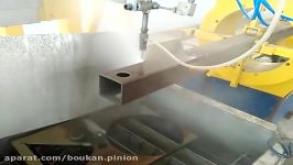 IWM waterjet pipe cutting machine 02  cut steel square tube