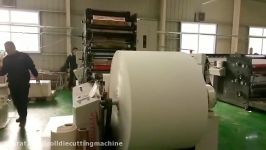 ROLL DIE PUNCHING MACHINE WITH FLEXO PRINTING IN CUSTOMERS FACTORY