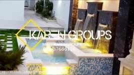 آبنمای لوکس منزل مسکونی آقای عطاییwww.karengroups.ir