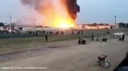 فیلمی دیگر انفجار در مخزن سوخت گاز مایع در دزفول
