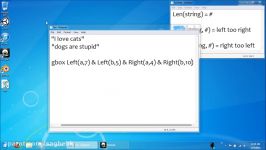 VBScript Basics Part 9  Len  Left  Right