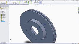 مدلسازی دیسک ترمز در solidworks