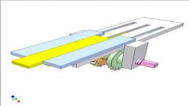 Teeth uncompleted gear rack drive for delay motion