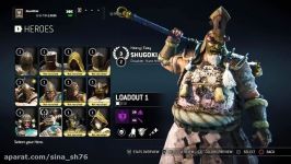 For Honor Shugoki Heroic gear showcase