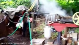 Homestead Steam Engine Making Electricity