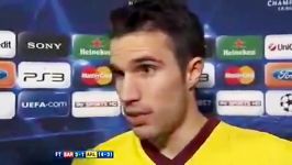 barca vs arsenal   van persie