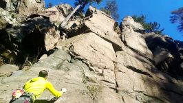 Sport climbing Lead in Tosseryd. Borås Sweden 2017