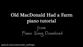 Easy Piano Tutorial Old MacDonald Had a Farm