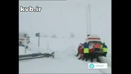نجات زن زائو در برف  کهگیلویه بویراحمد