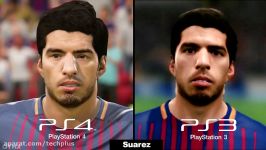 چهره بازیکنان بارسلونا در FIFA 18 بر روی PS4 PS3