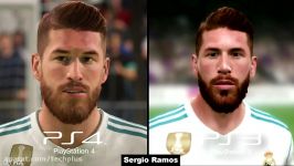 چهره بازیکنان رئال مادرید در FIFA 18 بر روی PS4 PS3