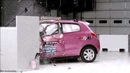 تست تصادف میتسوبیشی میراژ Mitsubishi Mirage crash test