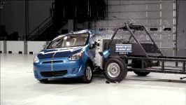 تست تصادف میتسوبیشی میراژ Mitsubishi Mirage crash test